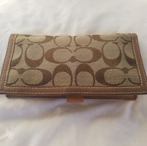 COACH Signature C Checkbook Cover